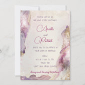 夢見るようなアクレアのウェディング招待状 招待状 (正面)