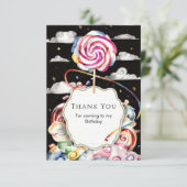 夢見るようなキャンディーランドの誕生日 サンキューカード (スタンド正面)