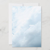 夢見るようなクラウド9ベイビーシャワー 招待状 (裏面)