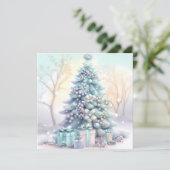 夢見るようなクリスマスツリーのグリーティングカード (スタンド正面)