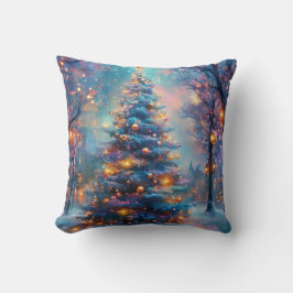 夢見るようなクリスマスツリー クッション