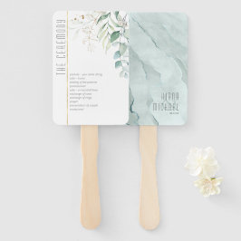 夢見るようなグリーンウェディングセレモニー グリーン/ブルー ID817 ハンドファン