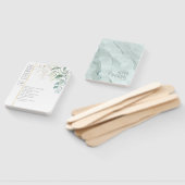 夢見るようなグリーンウェディングセレモニー グリーン/ブルー ID817 ハンドファン (組立なし)