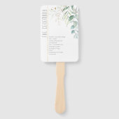 夢見るようなグリーンウェディングセレモニー グリーン/ブルー ID817 ハンドファン (正面)