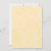 夢見るようなゴールドのきらきら星雲ベイビースプリンクル 招待状 (裏面)