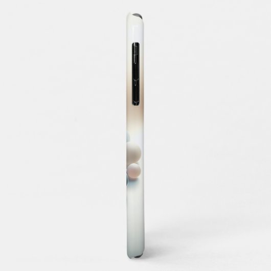夢見るようなパステルカラーの球体アブストラクトアート ミニマル ソフト Case-Mate iPhoneケース (裏面/左)