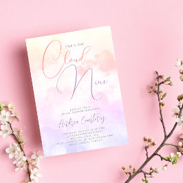 夢見るようなパステルカラーの結婚前お披露目パーティー 招待状