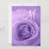 夢見るようなパステルパープルのローズウェディングV2 招待状 (裏面)