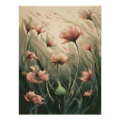 夢見るようなピンクの花 フォトプリント (正面)