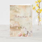 夢見るようなヴィンテージの想い出 カード (黄色い花)