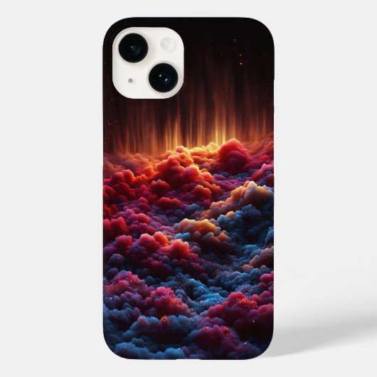 夢見るような宇宙の星雲の雲 カラフルな銀河 スペース Case-Mate iPhoneケース (裏面)