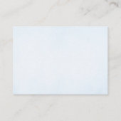 夢見るような星空の絵本 青いベビーシャワー エンクロージャーカード (裏面)