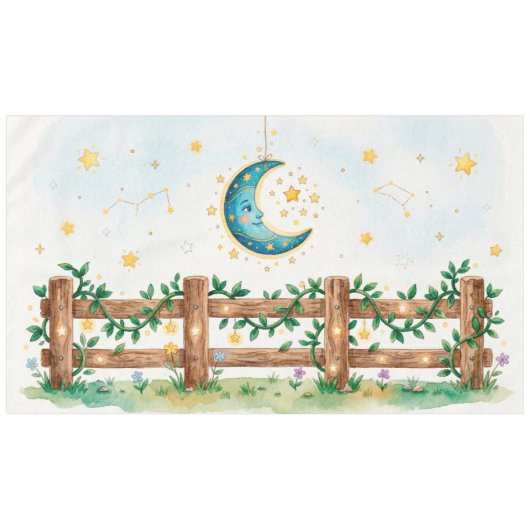 夢見るような水彩画のイラスト テーブルクロス (正面(横))