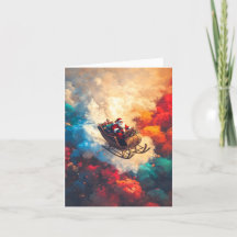 夢見るような空にサンタクロース