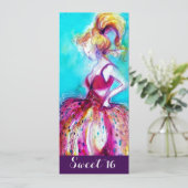 夢見るような若い少女の16歳誕生日パーティー 招待状 (スタンド正面)