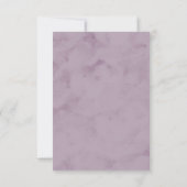 夢見るような葉の受付案内カード 出欠カード (裏面)