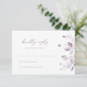 夢見るような葉のRSVPカード 出欠カード (スタンド正面)