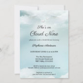 夢見るような雲の上の結婚前お披露目パーティー 招待状 (正面)