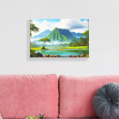 夢見るような風景：平和な自然 キャンバスプリント (インサイチュ (リビング))