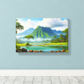 夢見るような風景：平和な自然 キャンバスプリント (インサイチュ (ウッドフロア))