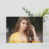 夢見るような黒の写真 卒業発表 招待状 (スタンド正面)