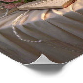 夢見るような、ぼんやりとした焦点のシーンの豪華な花 ポスター (角)