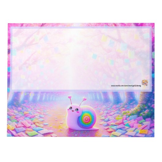 夢見るカタツムリノート ノートパッド (正面)