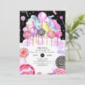 夢見るキャンディーランドの誕生日 招待状 (スタンド正面)