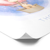 夢見るキリンのファンシーなベビー壁画 ポスター (角)