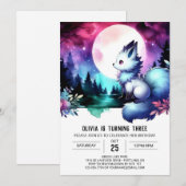 夢見るハッピーウルフバースデー 招待状 (正面/裏面)