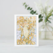 夢見るバラの花芽の妖精 ポストカード (スタンド正面)