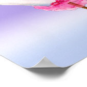 夢見るバレエのスワン　かわいいファンアート　保育園児向けアート ポスター (角)