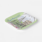 夢見るパリのエッフェル塔　引退 ペーパープレート (傾斜あり)