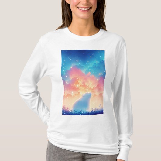 夢見るホッキョクグマ Tシャツ (正面)