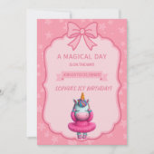 夢見るユニコーンバレエの招待状 招待状 (正面)