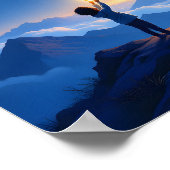 夢見る夜空の星の子壁画 ポスター (角)