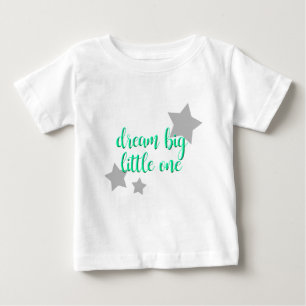 夢見る小さなひとりのシンプルモダンバビー ベビーTシャツ