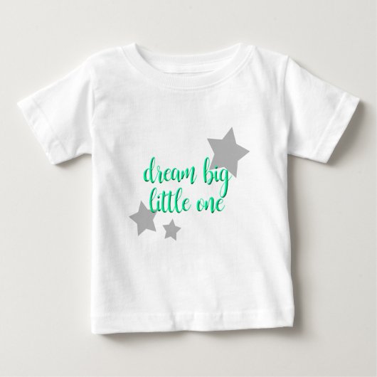 夢見る小さなひとりのシンプルモダンバビー ベビーTシャツ (正面)