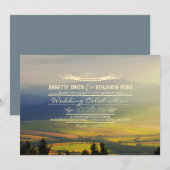 夢見る山のウェディング招待状 招待状 (正面/裏面)