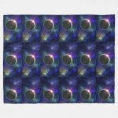 夢見る惑星 フリースブランケット (正面(横))