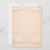 夢見る月と星のベビーシャワー招待状 招待状 (裏面)