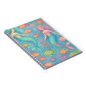 夢見る水中のファンタジーパターン ノートブック (右側)