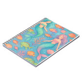 夢見る水中のファンタジーパターン ノートブック (左側)