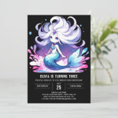 夢見る水中の人魚の誕生日 招待状 (スタンド正面)