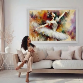 夢見る水彩のバレエ姫ポスター ポスター