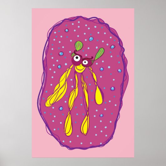 夢見る生き物の子供部屋ポスター ポスター (正面)