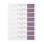 夢見る葉のラップラのまわりにベル ラップアラウンドラベル (シート)