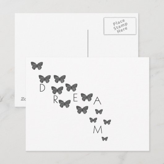 夢見る蝶 ポストカード (正面/裏面)