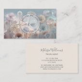 夢見る透明な花のロゴ 名刺 (正面/裏面)