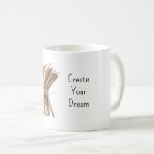 夢見る鉛筆アーティストを作成する コーヒーマグカップ (正面右)